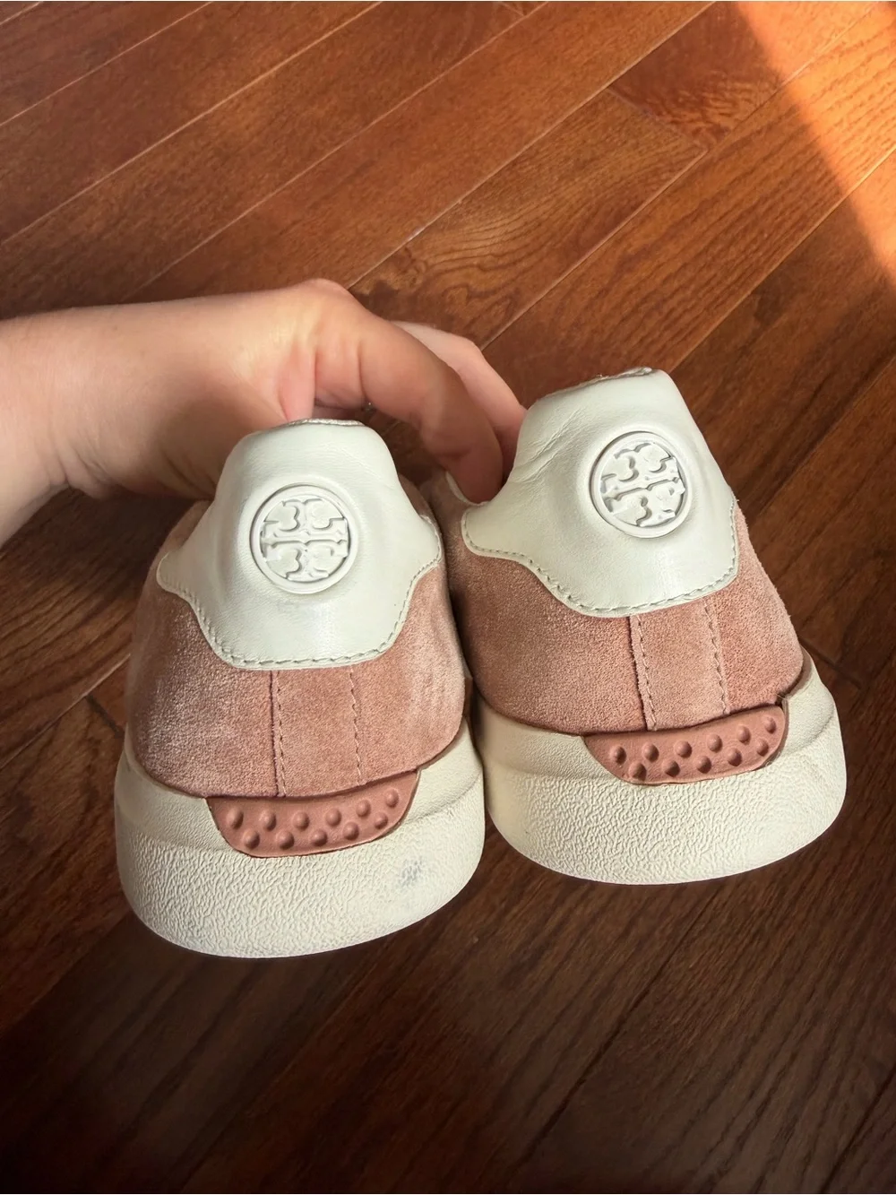 Tory Burch Howell Court Sneaker - Malva/New Ivory Suede- 7.5